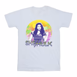 Marvel - T-shirt SHE-HULK: ATTORNEY AT LAW SUNSET SMILE - Homme (Blanc)