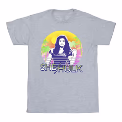 Marvel - T-shirt SHE-HULK: ATTORNEY AT LAW SUNSET SMILE - Homme (Gris chiné)
