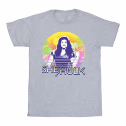 Marvel - T-shirt SHE-HULK: ATTORNEY AT LAW SUNSET SMILE - Homme (Gris chiné)