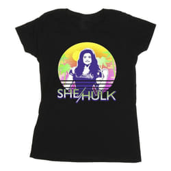 Marvel - T-shirt SHE-HULK: ATTORNEY AT LAW SUNSET SMILE - Femme (Noir)