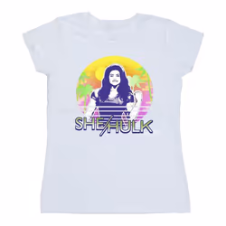 Marvel - T-shirt SHE-HULK: ATTORNEY AT LAW SUNSET SMILE - Femme (Blanc)