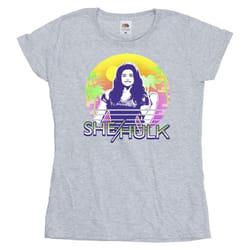 Marvel - T-shirt SHE-HULK: ATTORNEY AT LAW SUNSET SMILE - Femme (Gris chiné)