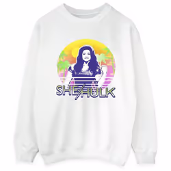 Marvel - Sweat SHE-HULK: ATTORNEY AT LAW SUNSET SMILE - Femme (Blanc)
