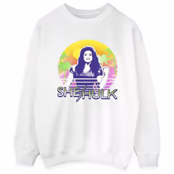 Marvel - Sweat SHE-HULK: ATTORNEY AT LAW SUNSET SMILE - Femme (Blanc)
