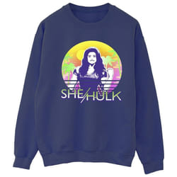 Marvel - Sweat SHE-HULK: ATTORNEY AT LAW SUNSET SMILE - Femme (Bleu marine)