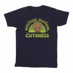 Marvel - T-shirt AM GROOT MISCHIEF MAYHEM - Homme (Bleu marine)