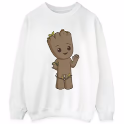 Marvel - Sweat AM GROOT - Homme (Blanc)