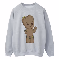 Marvel - Sweat AM GROOT - Homme (Gris chiné)