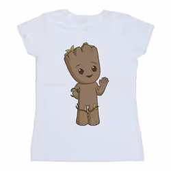 Marvel - T-shirt AM GROOT - Femme (Blanc)