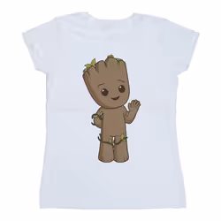 Marvel - T-shirt AM GROOT - Femme (Blanc)