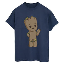 Marvel - T-shirt AM GROOT - Femme (Bleu marine)