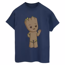 Marvel - T-shirt AM GROOT - Femme (Bleu marine)