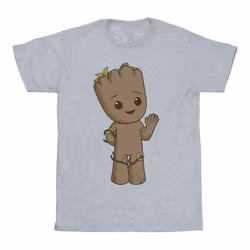 Marvel - T-shirt AM GROOT - Fille (Gris chiné)