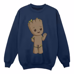 Marvel - Sweat AM GROOT - Fille (Bleu marine)