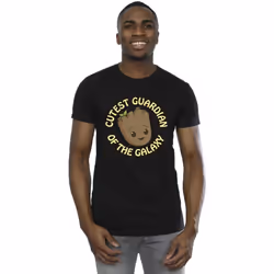 Marvel - T-shirt AM GROOT CUTEST GUARDIAN - Homme (Noir)
