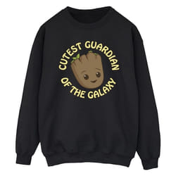 Marvel - Sweat AM GROOT CUTEST GUARDIAN - Homme (Noir)