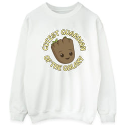 Marvel - Sweat AM GROOT CUTEST GUARDIAN - Homme (Blanc)