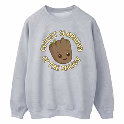 Marvel - Sweat AM GROOT CUTEST GUARDIAN - Homme (Gris chiné)