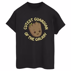 Marvel - T-shirt AM GROOT CUTEST GUARDIAN - Femme (Noir)