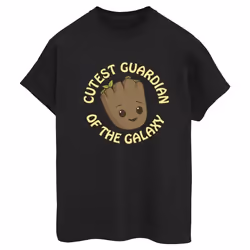 Marvel - T-shirt AM GROOT CUTEST GUARDIAN - Femme (Noir)