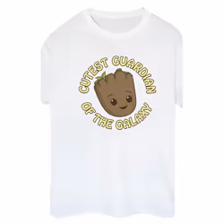 Marvel - T-shirt AM GROOT CUTEST GUARDIAN - Femme (Blanc)