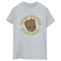 Marvel - T-shirt AM GROOT CUTEST GUARDIAN - Femme (Gris chiné)