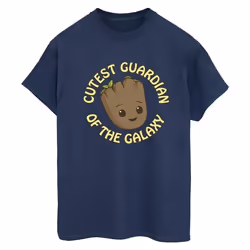Marvel - T-shirt AM GROOT CUTEST GUARDIAN - Femme (Bleu marine)