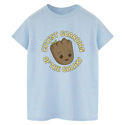 Marvel - T-shirt AM GROOT CUTEST GUARDIAN - Femme (Bleu clair)