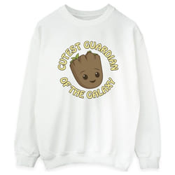 Marvel - Sweat AM GROOT CUTEST GUARDIAN - Femme (Blanc)