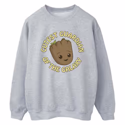 Marvel - Sweat AM GROOT CUTEST GUARDIAN - Femme (Gris chiné)