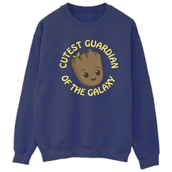 Marvel - Sweat AM GROOT CUTEST GUARDIAN - Femme (Bleu marine)