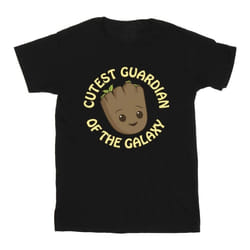 Marvel - T-shirt AM GROOT CUTEST GUARDIAN - Garçon (Noir)