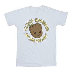 Marvel - T-shirt AM GROOT CUTEST GUARDIAN - Garçon (Blanc)