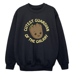 Marvel - Sweat AM GROOT CUTEST GUARDIAN - Garçon (Noir)