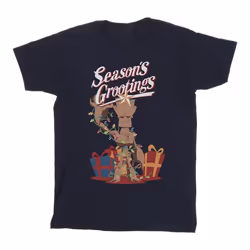 Marvel - T-shirt MARVEL SEASON'S GROOTINGS - Homme (Bleu marine)