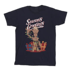 Marvel - T-shirt MARVEL SEASON'S GROOTINGS - Homme (Bleu marine)