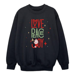Disney - Sweat THE ARISTOCATS LOVE PEACE JOY - Fille (Noir)