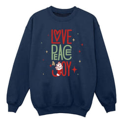 Disney - Sweat THE ARISTOCATS LOVE PEACE JOY - Fille (Bleu marine)
