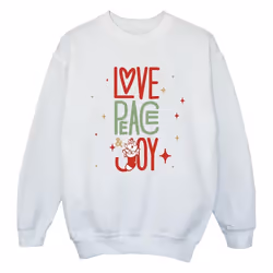 Disney - Sweat THE ARISTOCATS LOVE PEACE JOY - Fille (Blanc)