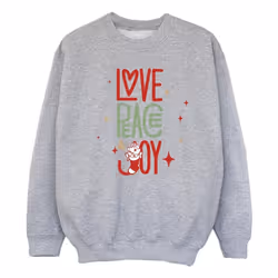 Disney - Sweat THE ARISTOCATS LOVE PEACE JOY - Fille (Gris chiné)