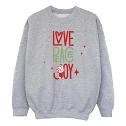 Disney - Sweat THE ARISTOCATS LOVE PEACE JOY - Fille (Gris chiné)