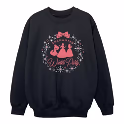Disney - Sweat PRINCESS WINTER PARTY - Fille (Noir)