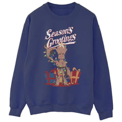 Marvel - Sweat MARVEL SEASON'S GROOTINGS - Homme (Bleu marine)