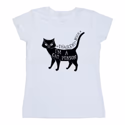 Disney - T-shirt HOCUS POCUS A CAT PERSON - Femme (Blanc)
