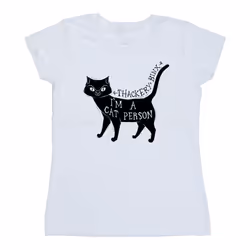 Disney - T-shirt HOCUS POCUS A CAT PERSON - Femme (Blanc)