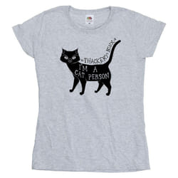 Disney - T-shirt HOCUS POCUS A CAT PERSON - Femme (Gris chiné)
