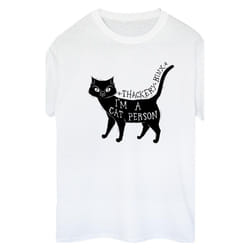 Disney - T-shirt HOCUS POCUS A CAT PERSON - Femme (Blanc)