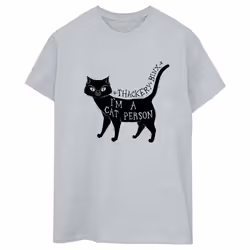 Disney - T-shirt HOCUS POCUS A CAT PERSON - Femme (Gris chiné)
