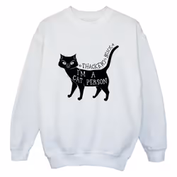Disney - Sweat HOCUS POCUS A CAT PERSON - Garçon (Blanc)