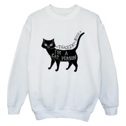 Disney - Sweat HOCUS POCUS A CAT PERSON - Garçon (Blanc)